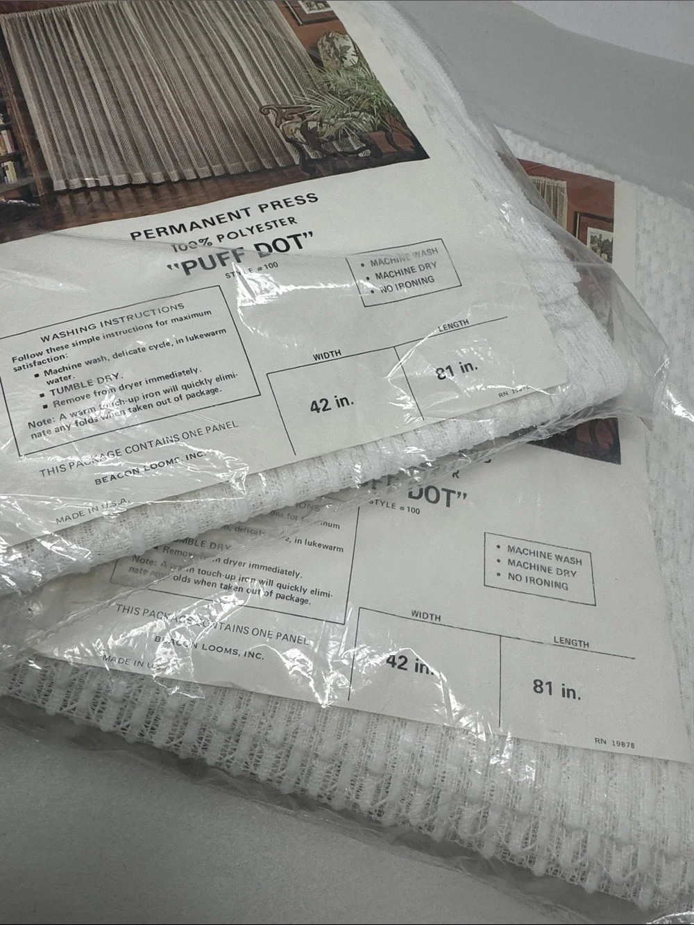 BEACON LOOMS INC packaging has
